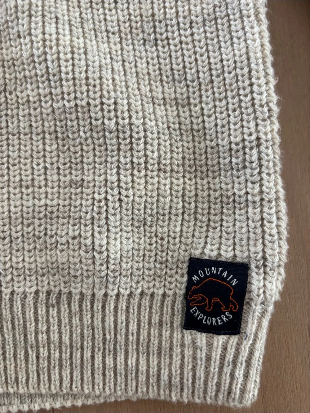 H&M Kids Cream Half-Zip Knit Sweater